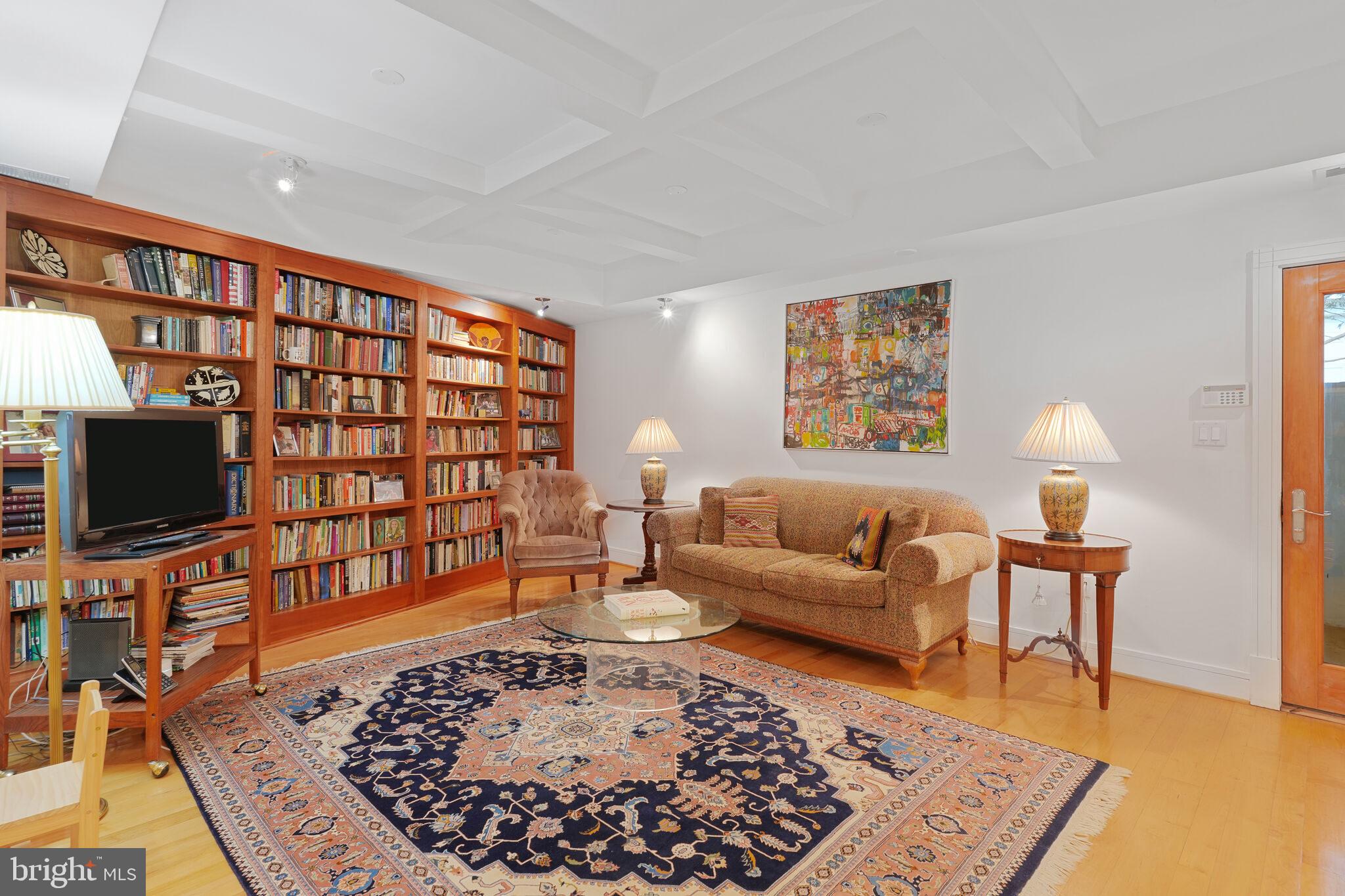 2807 Chesterfield Place Northwest Washington, DC 20008 - Photo 31 of 46 Family Room | custom made bookcase