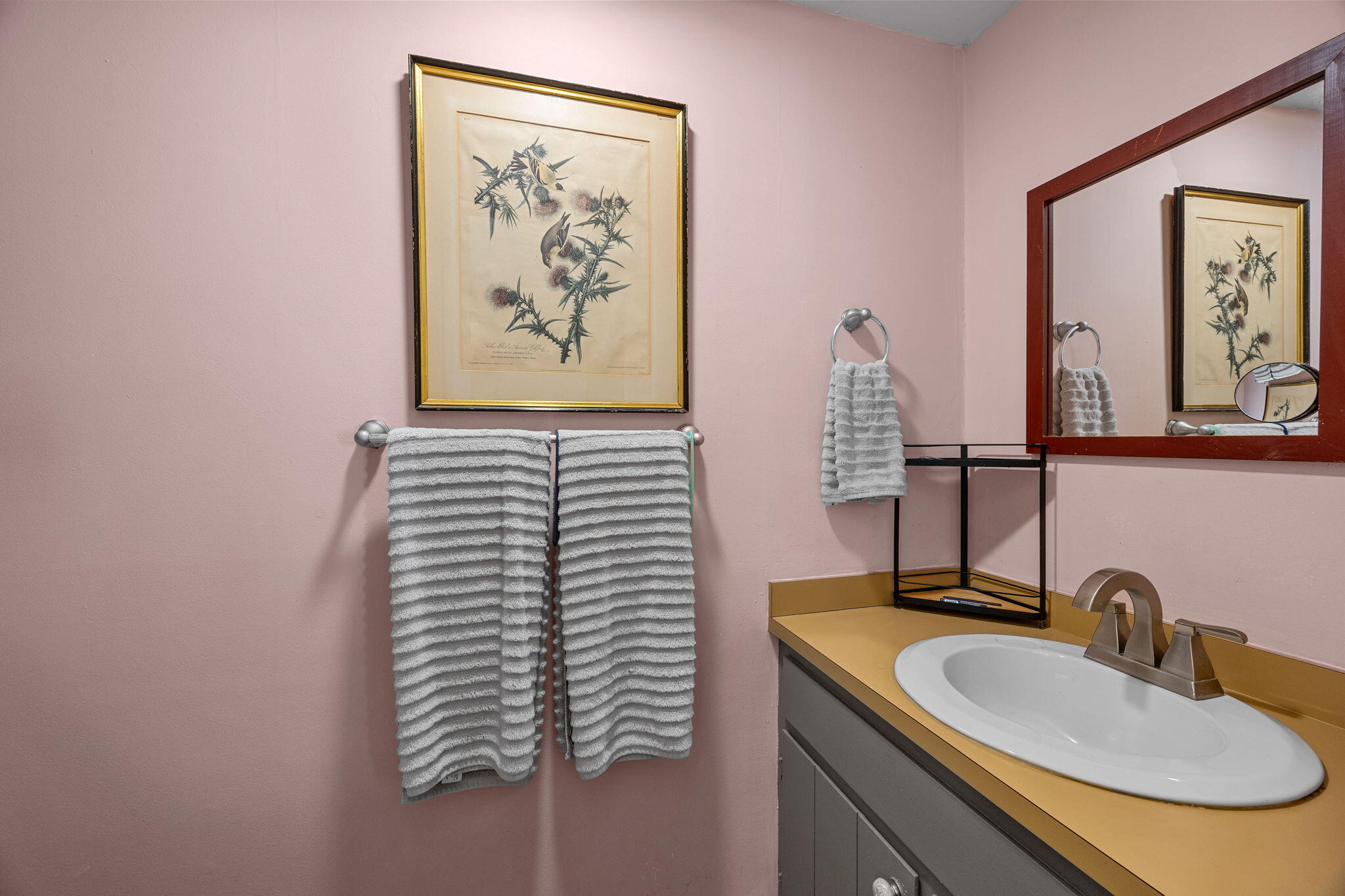 21 Brian Lane Hyannis, MA 02601 - Photo 24 of 38 a bathroom with a sink and a mirror