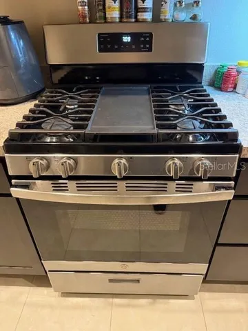 a close view of stove