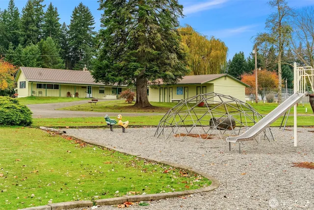 a front view of a house having yard
