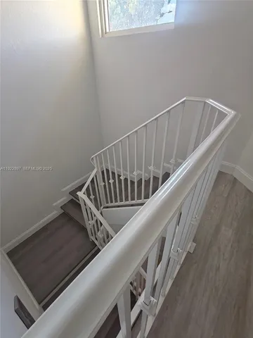 a view of an entryway with staircase