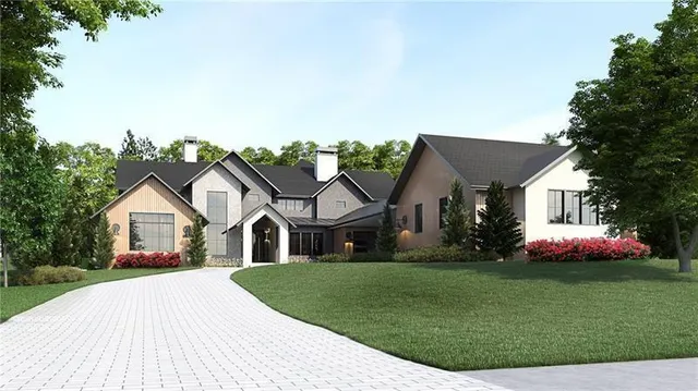 a front view of house with yard