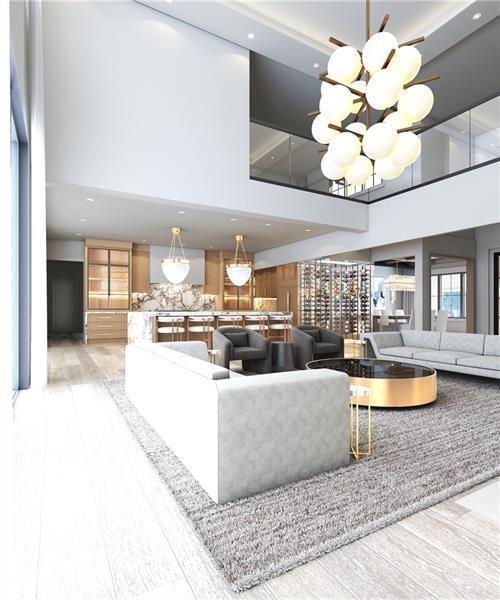 250 Mayfield Road Alpharetta, GA 30009 - Photo 4 of 24 a living room with stainless steel appliances granite countertop furniture a couch and chandelier