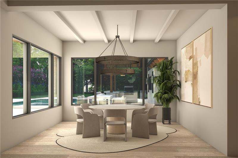 250 Mayfield Road Alpharetta, GA 30009 - Photo 5 of 24 a dining room with glass top table and chairs