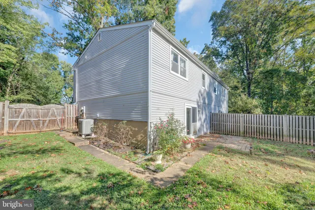 a backyard of a house