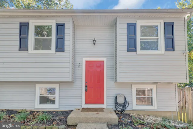 a front view of a house