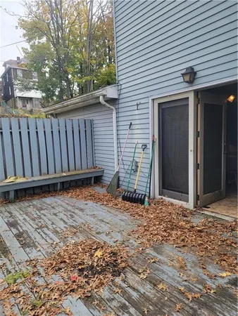 a backyard of a house