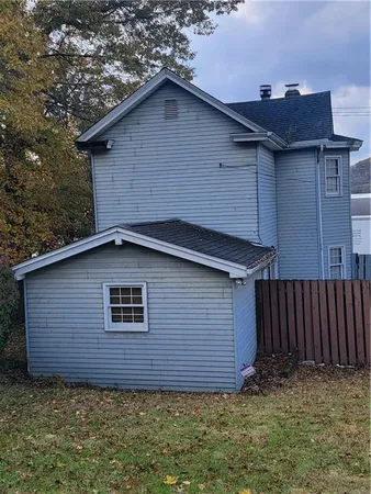 a backyard of a house