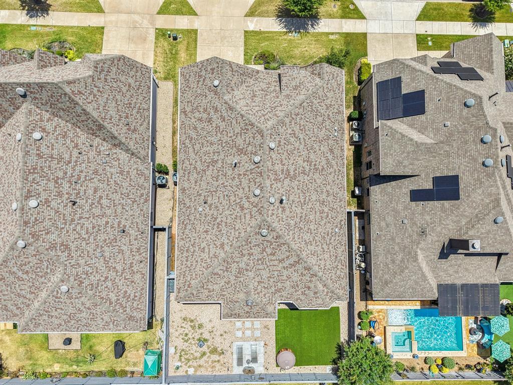 847 Longbranch Way Little Elm, TX 76227 - Photo 38 of 39 Drone / aerial view of a pool area