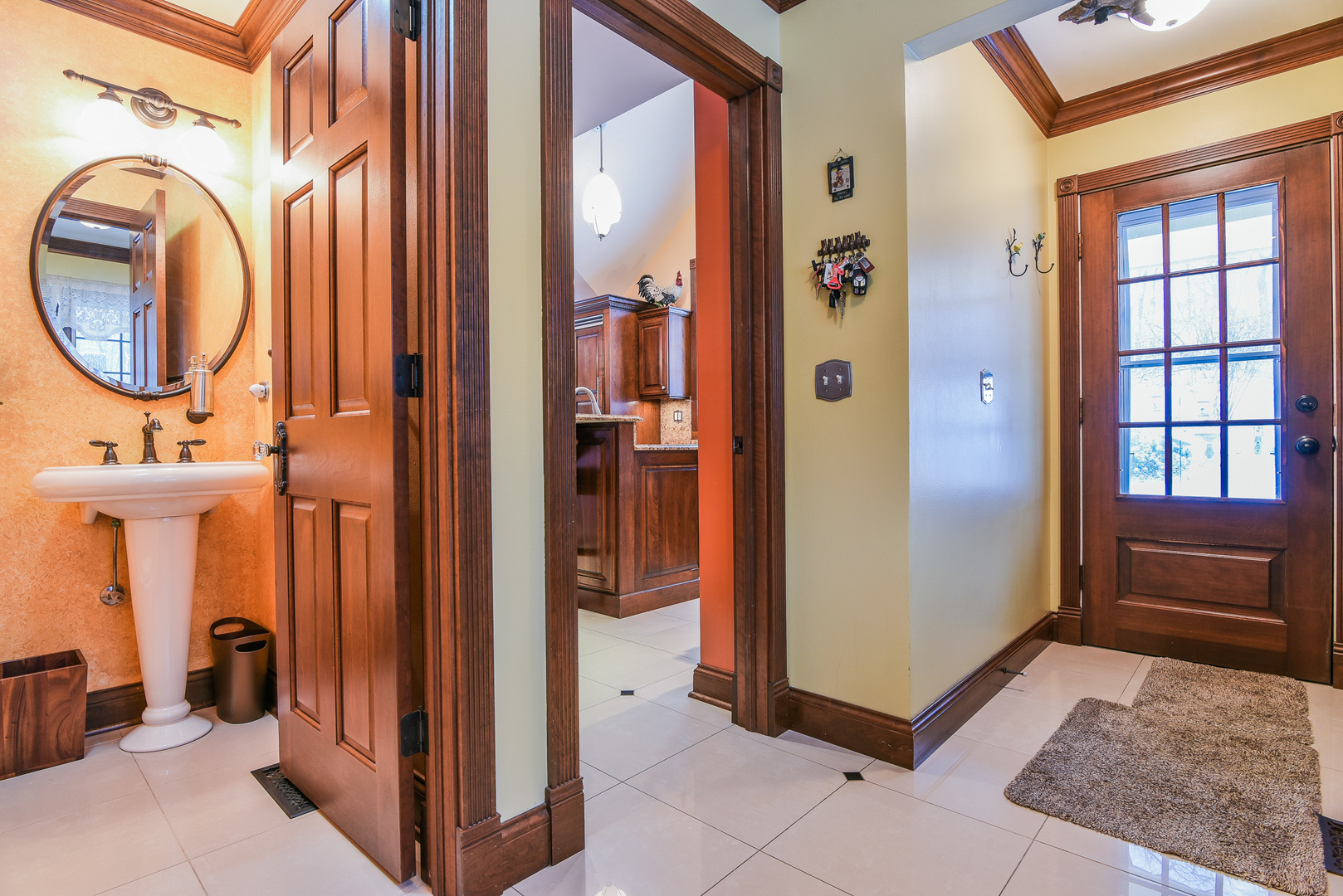 41W417 Farview Road Elburn, IL 60119 - Photo 17 of 29 a view of a hallway with washer and dryer