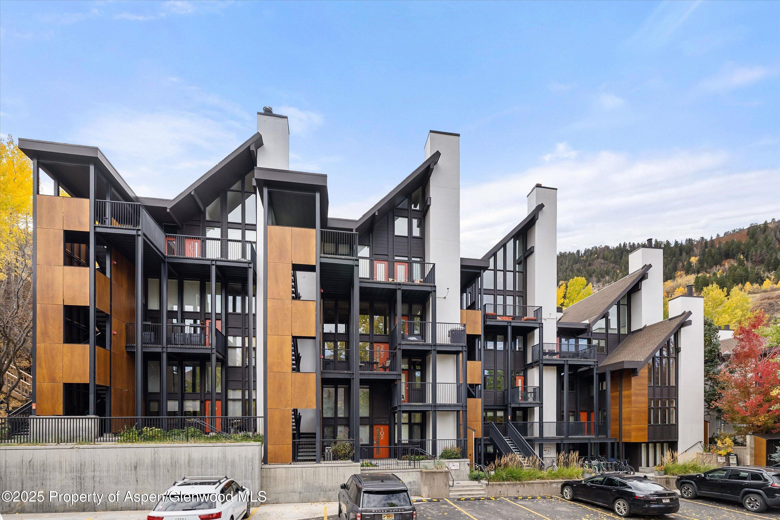 a view of a street in a building