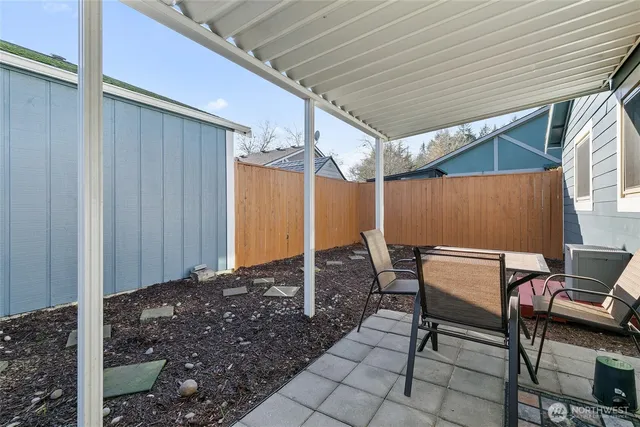 a outdoor space with a patio