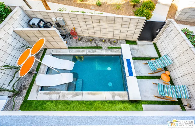 a view of a living room with furniture