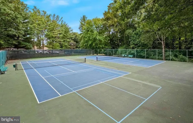 a view of a tennis court