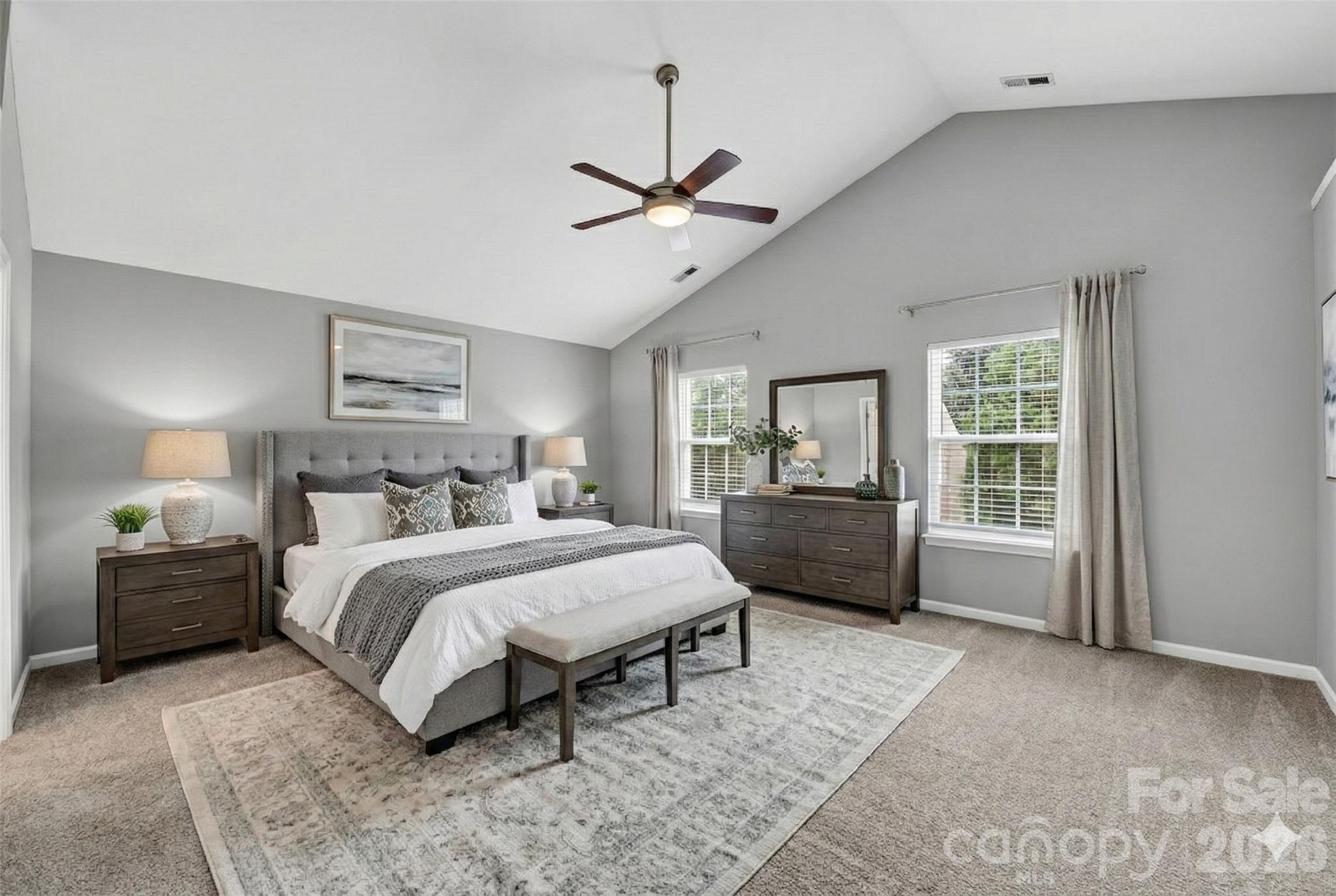 3114 Less Traveled Trail Indian Trail, NC 28079 - Photo 6 of 37 a bedroom with a bed and a window