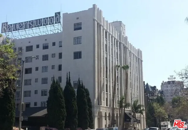 a view of a tall building