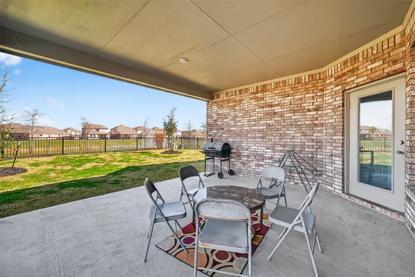 a view of an outdoor seating area