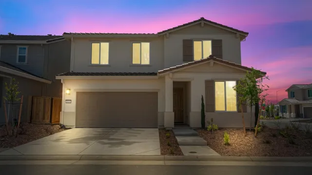 a front view of a house