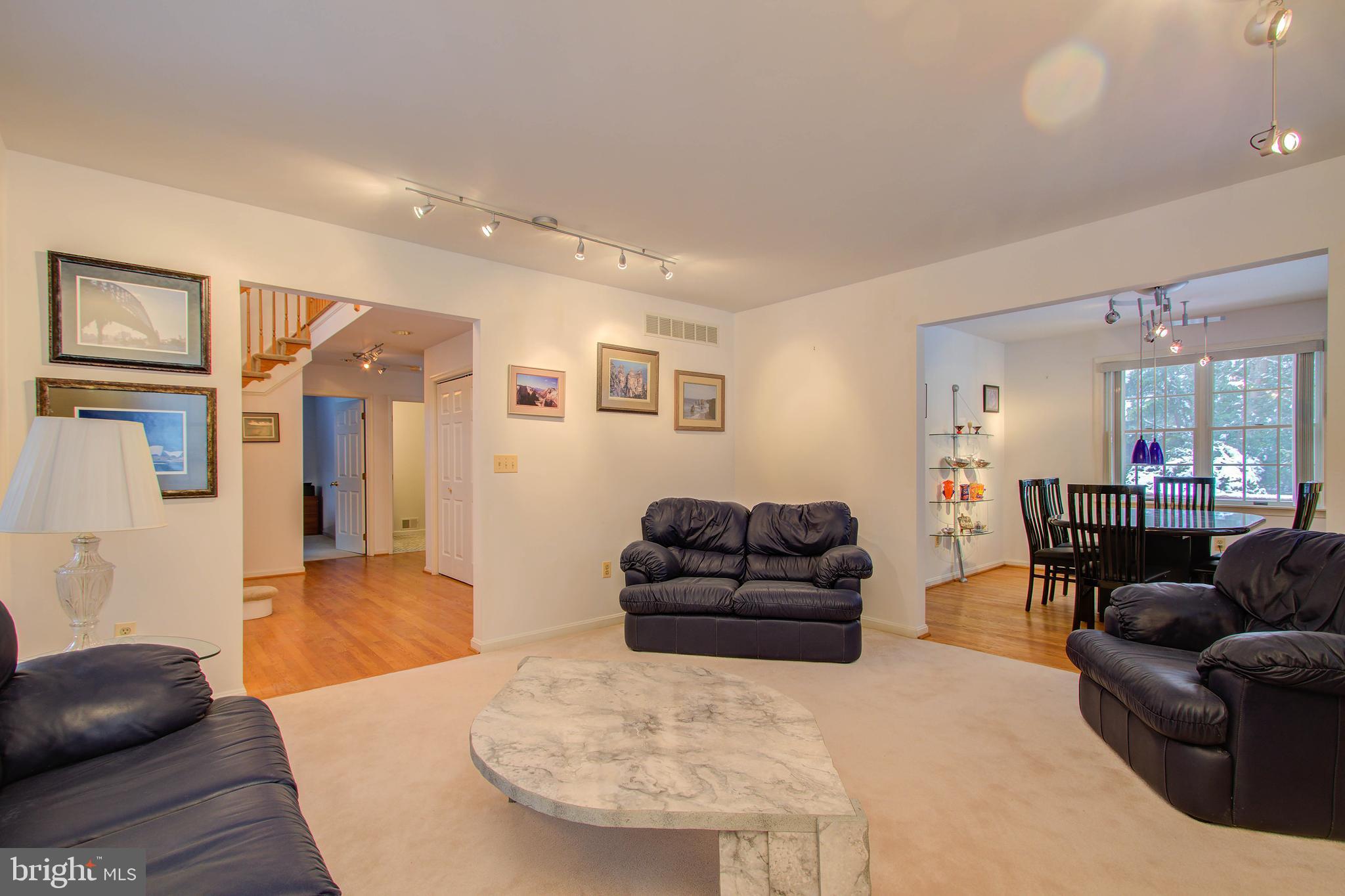 Entry flows well into the front living room
