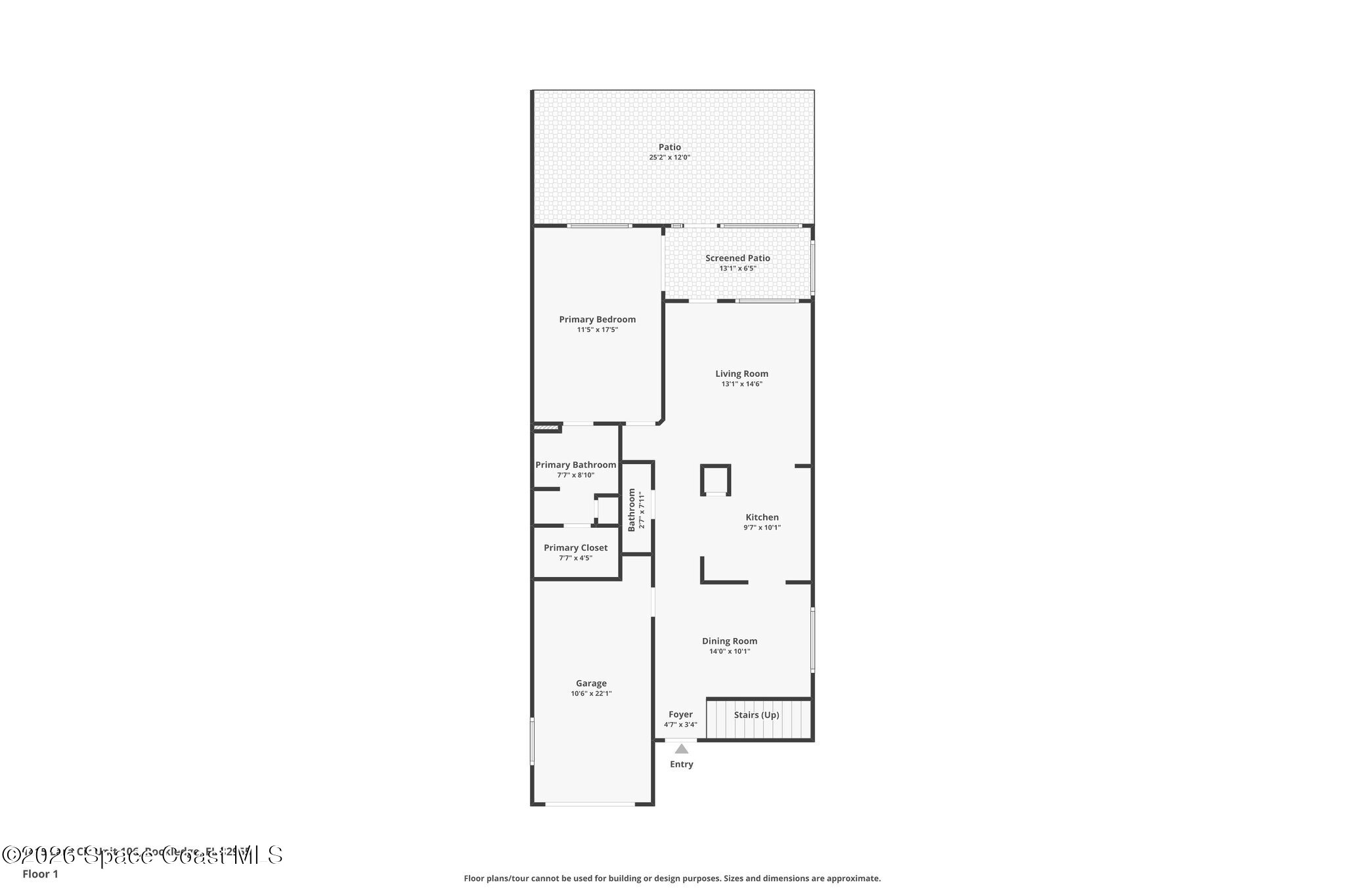 1415 Lara Circle, Unit 106 Rockledge, FL 32955 - Photo 41 of 42 a picture of floor plan