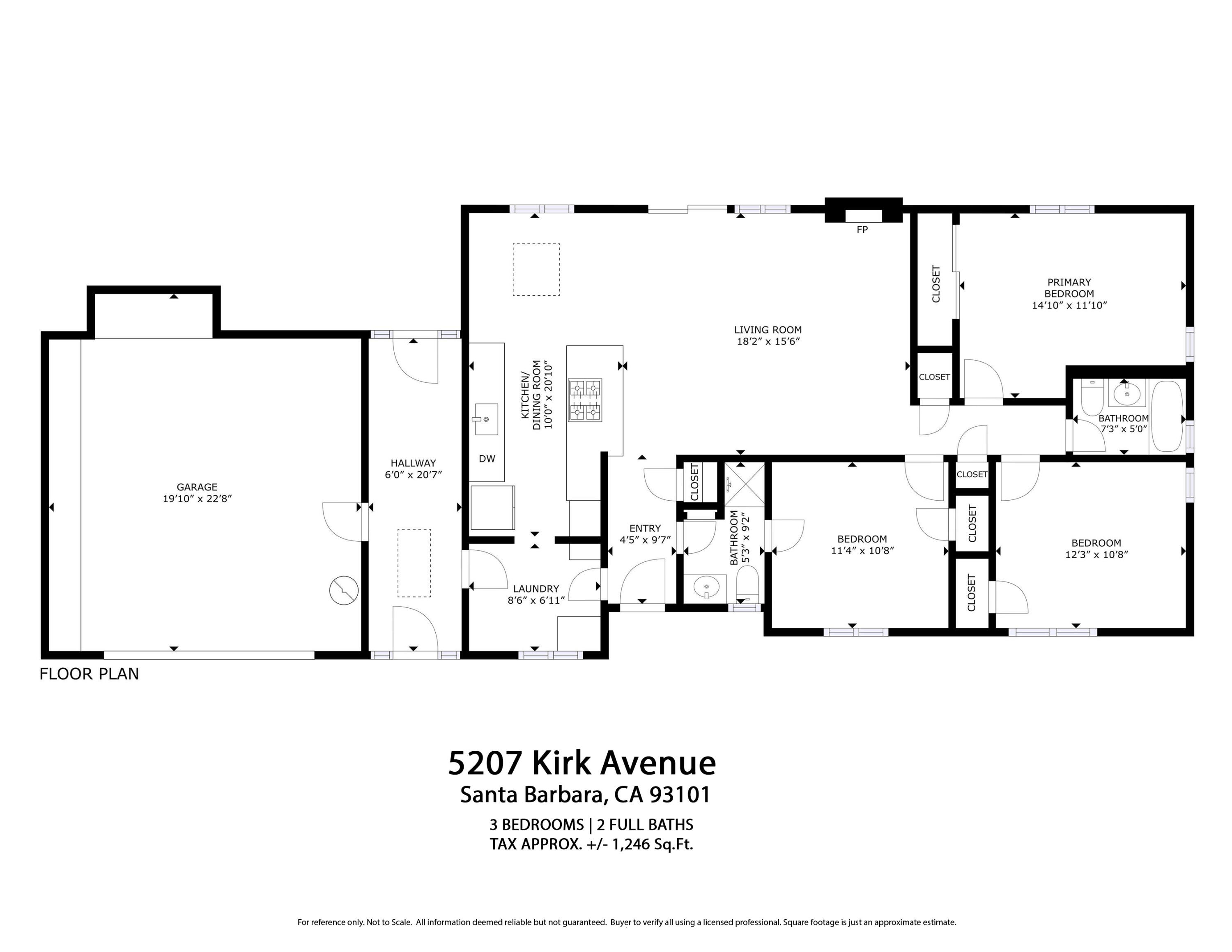 5207 Kirk Drive Santa Barbara, CA 93111 - Photo 25 of 25 5207 kirk Ave_Floorplan