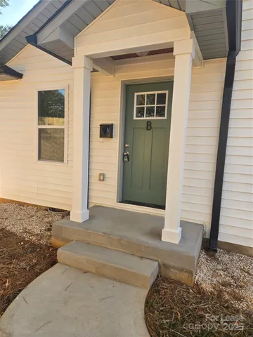 a front view of a house