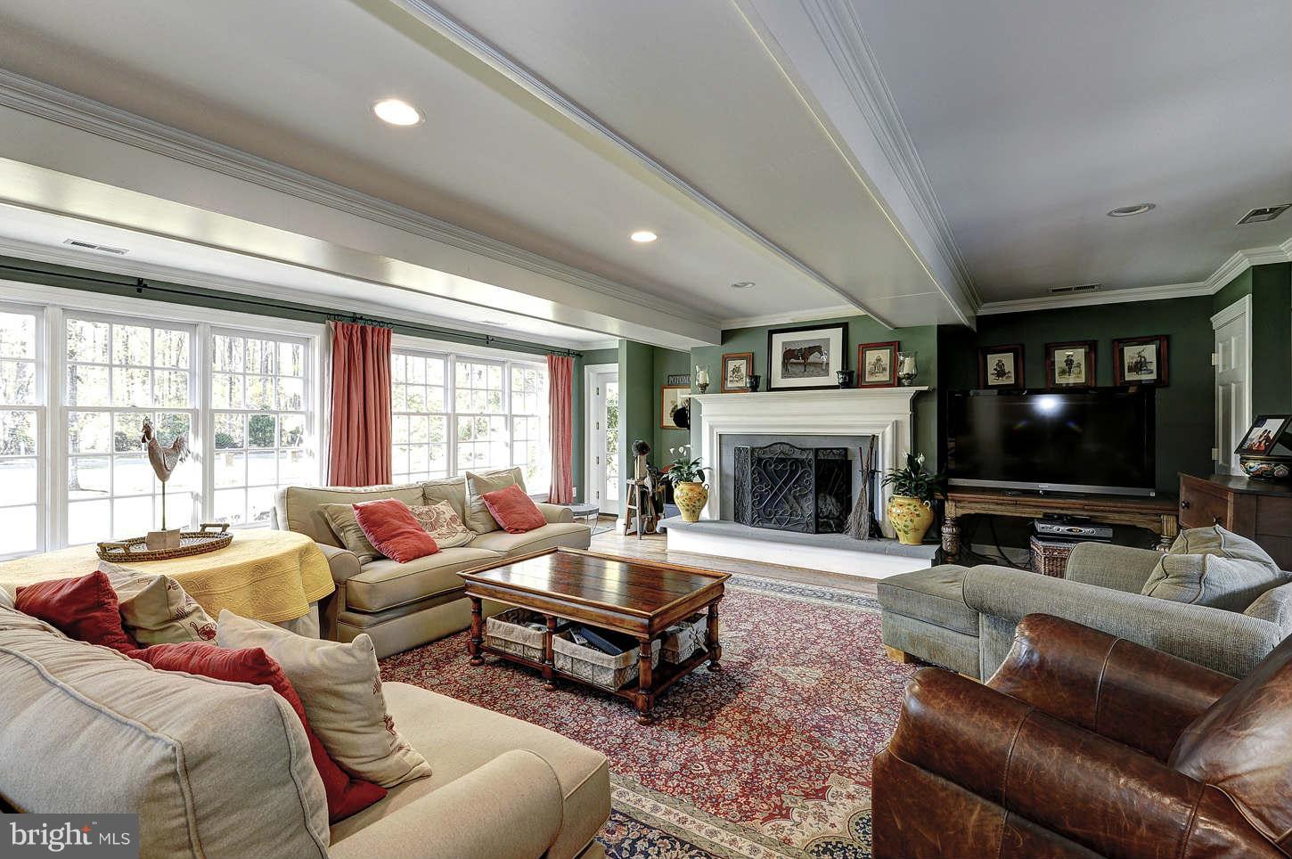 10017 Chapel Road Potomac, MD 20854 - Photo 6 of 26 a living room with furniture a flat screen tv and a fireplace