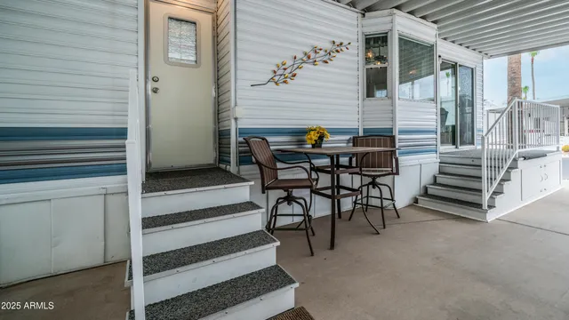 a storage room with wooden floor
