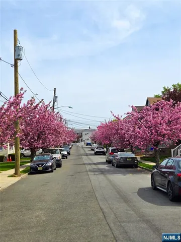 a car parked in front of a house