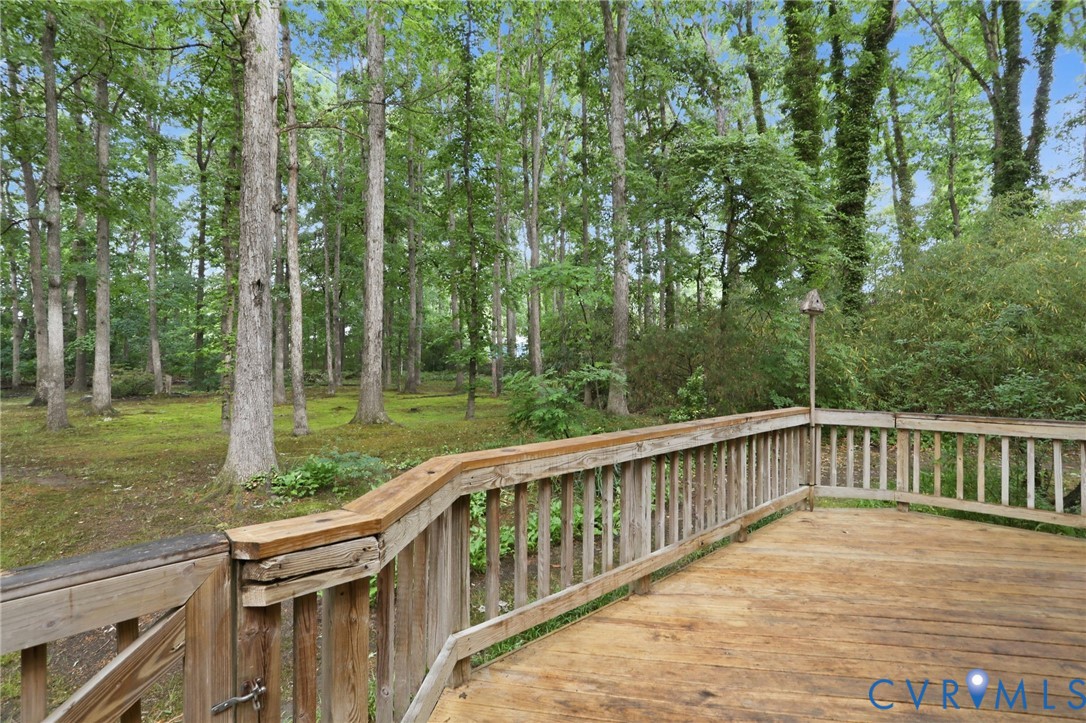 11735 South Briar Patch Drive Midlothian, VA 23113 - Photo 36 of 48 a balcony with trees in front of it
