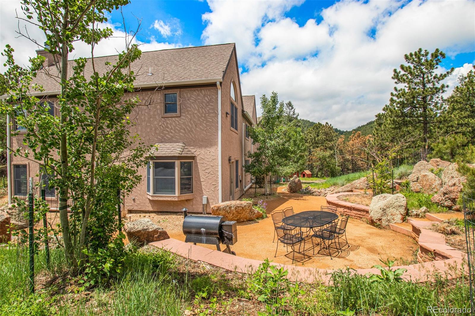 1057 Reed Ranch Road Boulder, CO 80302 - Photo 39 of 40 a view of a backyard with sitting area