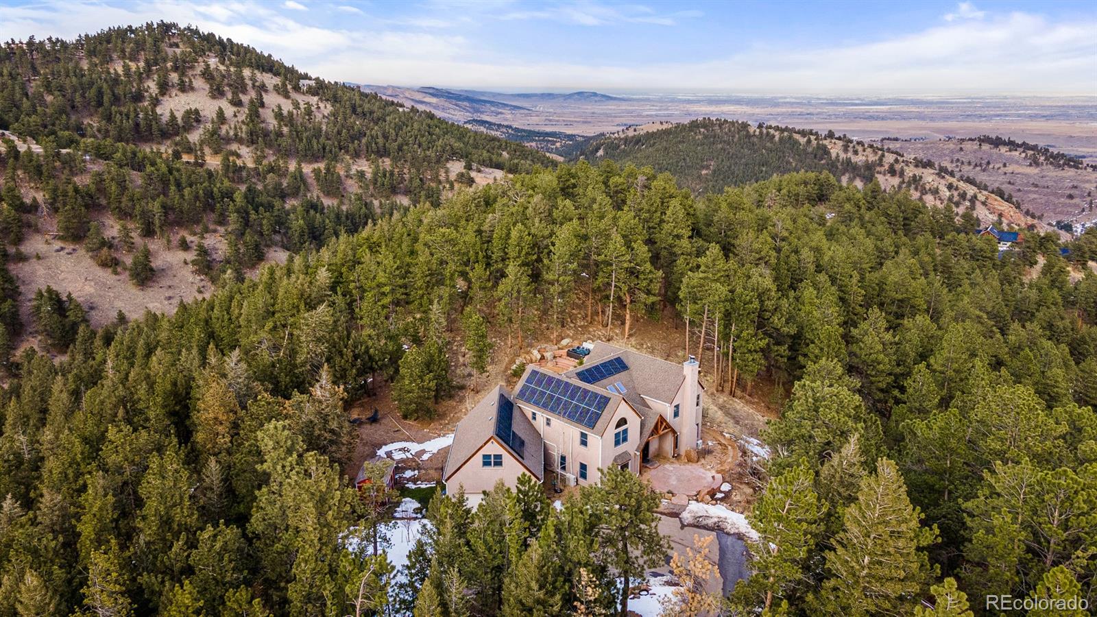 1057 Reed Ranch Road Boulder, CO 80302 - Photo 40 of 40 an aerial view of houses with yard