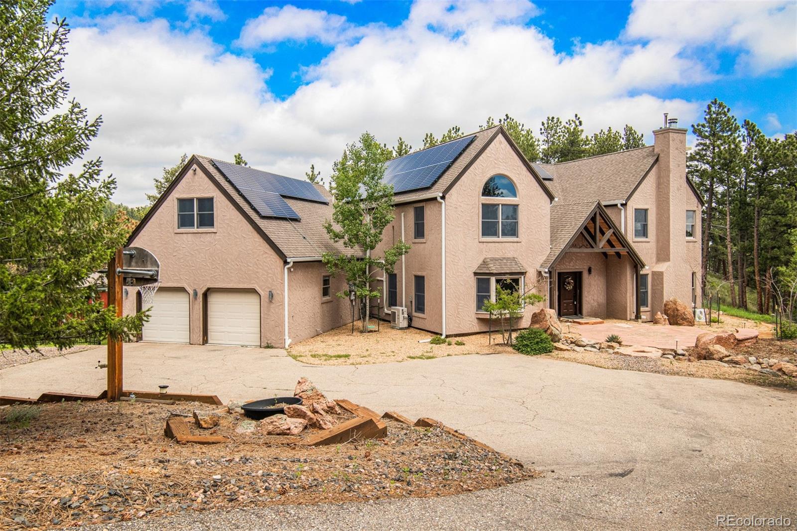 1057 Reed Ranch Road Boulder, CO 80302 - Photo 5 of 40 a front view of a house with a yard