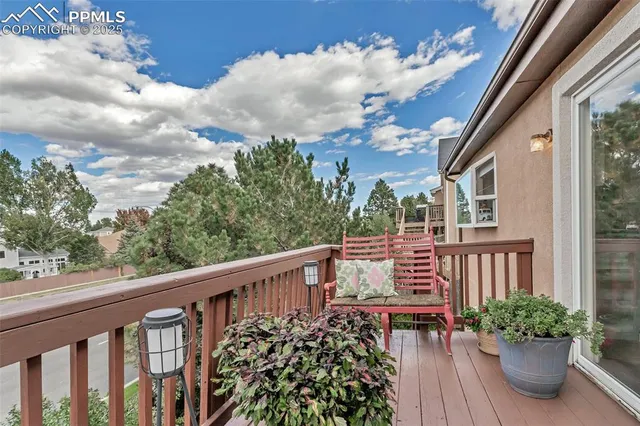 a view of a two chair in the balcony