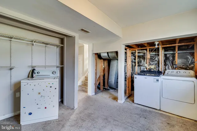 a view of storage and utility room