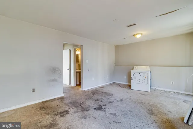 a view of an empty room