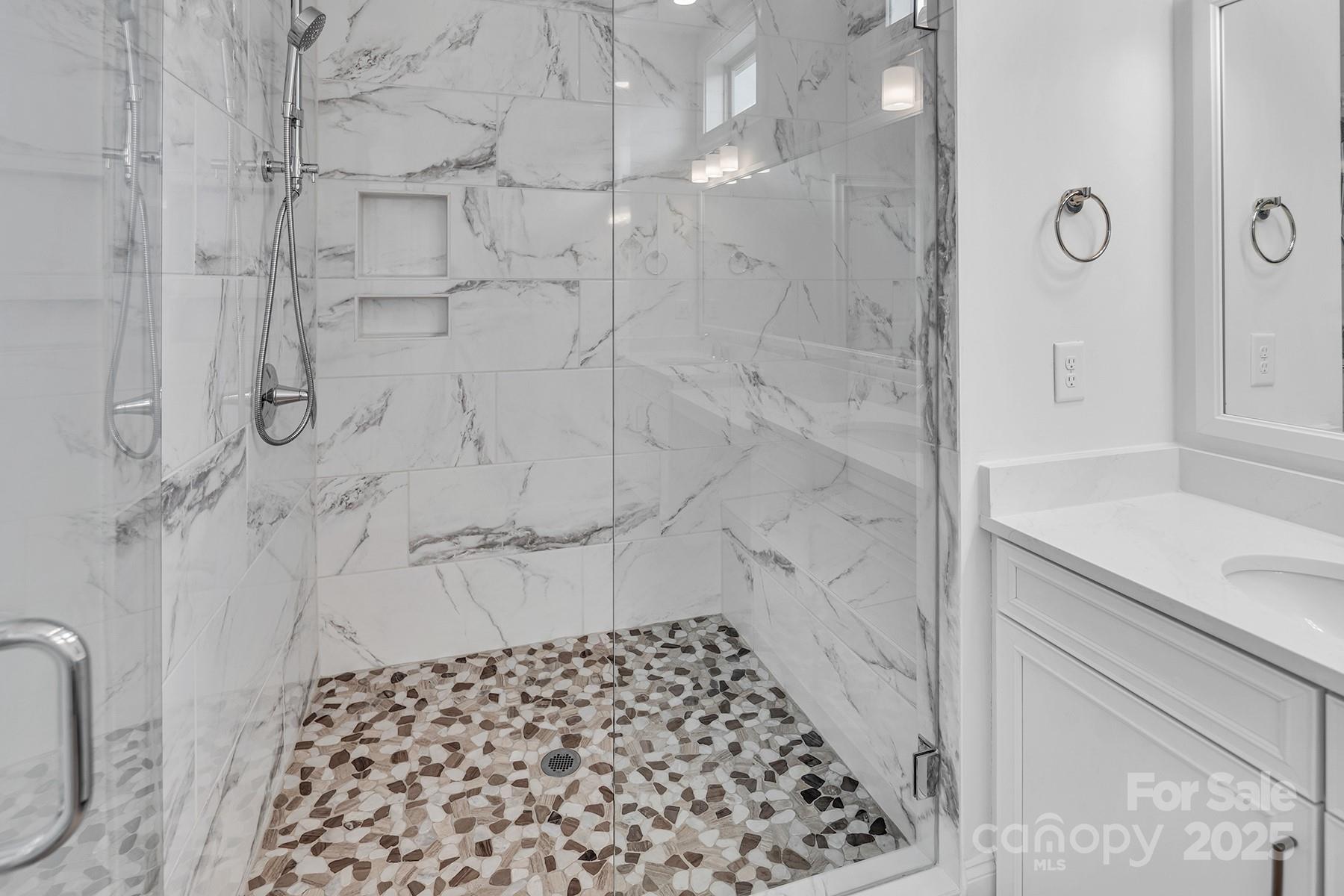14008 Little Spring Court Charlotte, NC 28278 - Photo 29 of 44 a bathroom with a shower