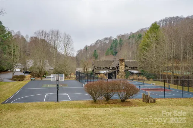 a view of a car park in front of it