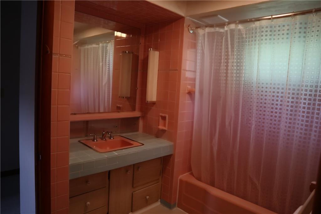 721 Spring Street Roscoe, PA 15477 - Photo 16 of 30 a bathroom with a shower curtain and a sink