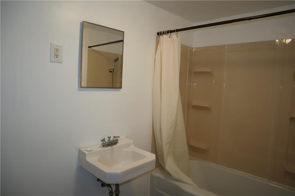 721 Spring Street Roscoe, PA 15477 - Photo 22 of 30 a bathroom with a shower sink and mirror