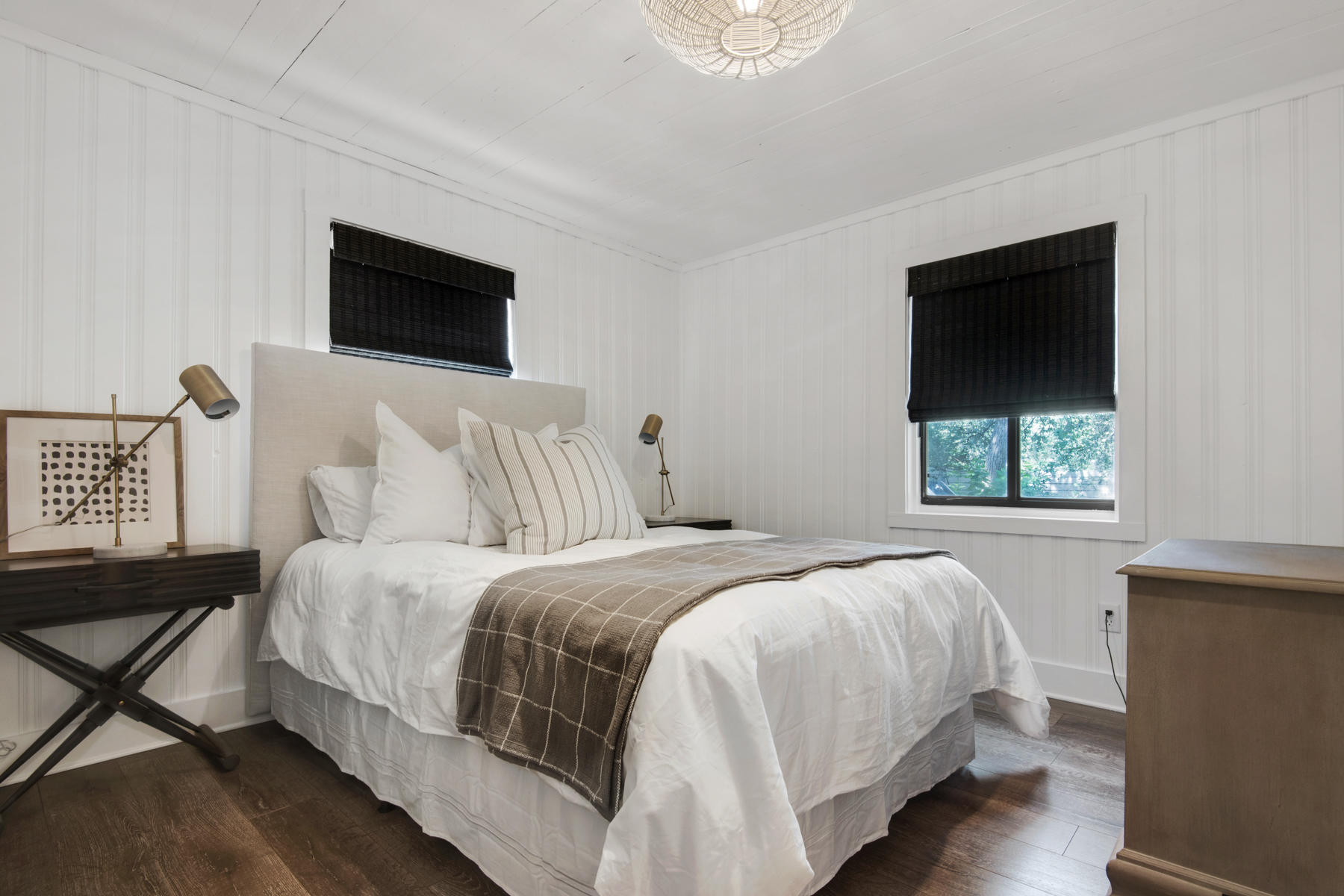 537 Ricker Avenue Santa Rosa Beach, FL 32459 - Photo 7 of 18 a bedroom with a bed and a flat screen tv