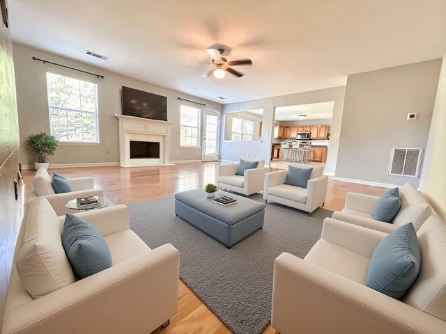 4350 Defoors Farm Trail Powder Springs, GA 30127 - Photo 13 of 47 a living room with furniture and a flat screen tv