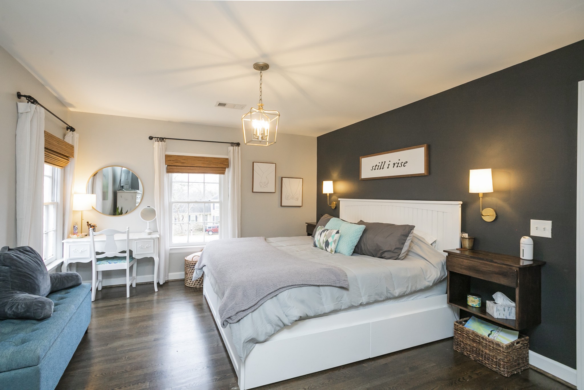 511 Arbor Drive Franklin, TN 37069 - Photo 12 of 24 a bedroom with a bed and wooden floor