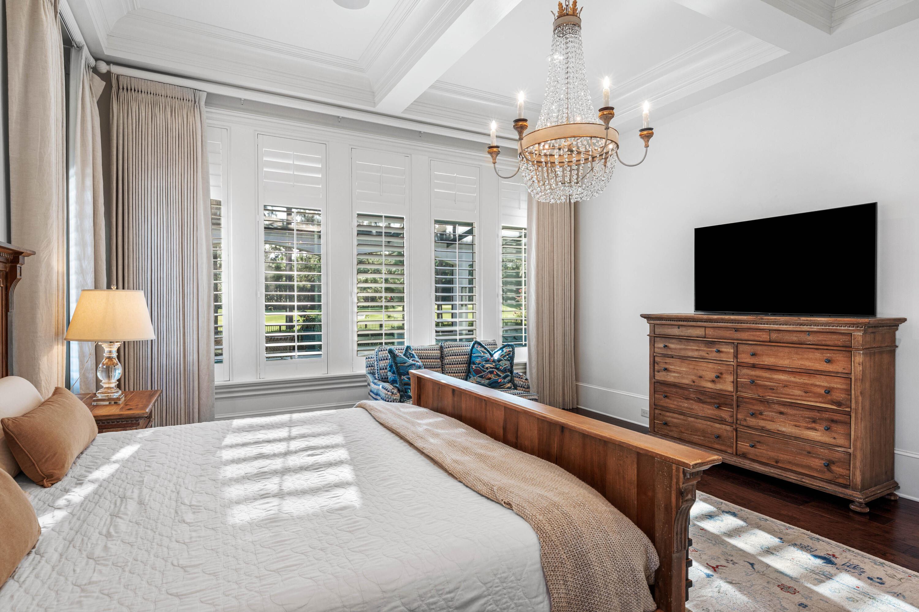 3570 Preserve Drive Miramar Beach, FL 32550 - Photo 40 of 86 a bedroom with a bed and a flat tv screen on dresser