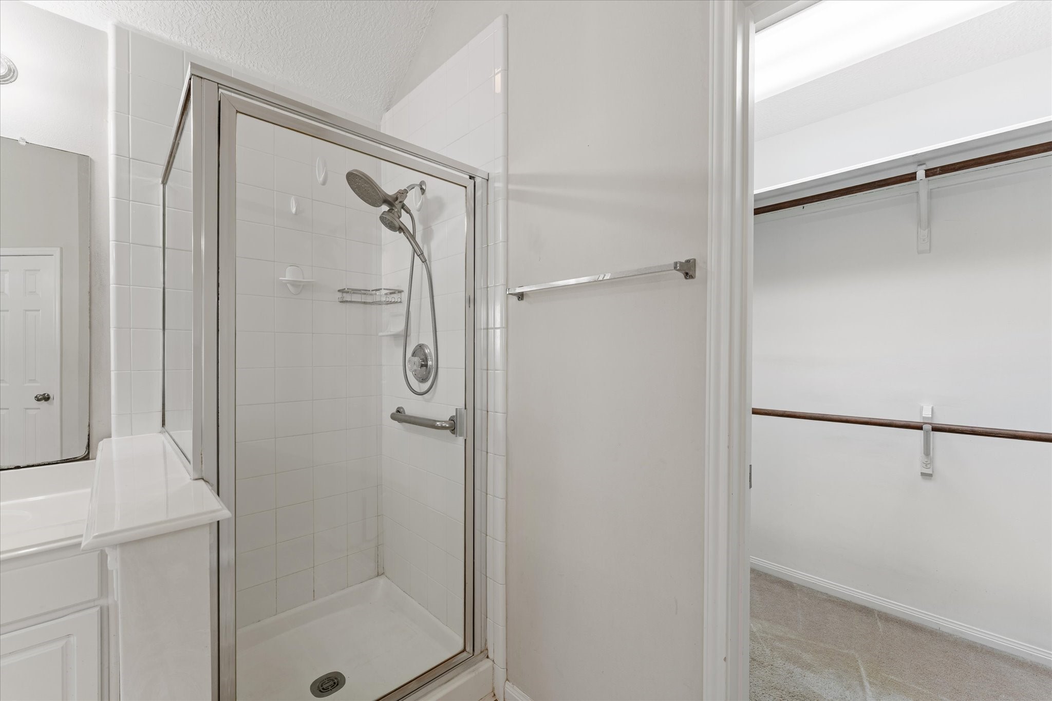 25935 Brickhill Drive Spring, TX 77389 - Photo 32 of 40 Primary shower equipped with a grab bar