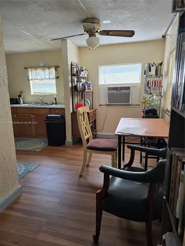 a view of a livingroom and dining room