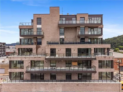 a view of a city with tall buildings