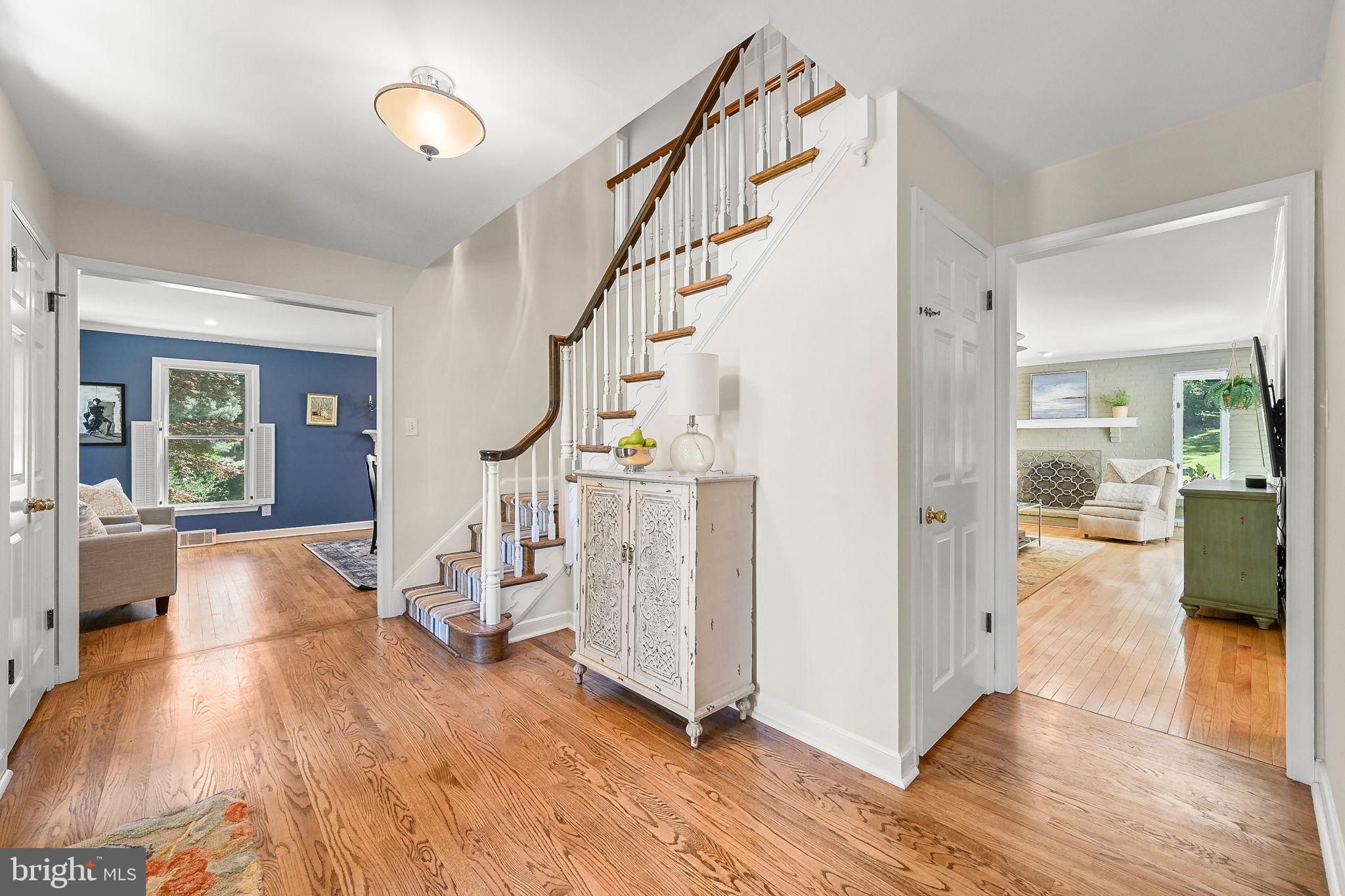 923 Copper Beech Lane Wayne, PA 19087 - Photo 4 of 45 Foyer with hardwood floors and two closets