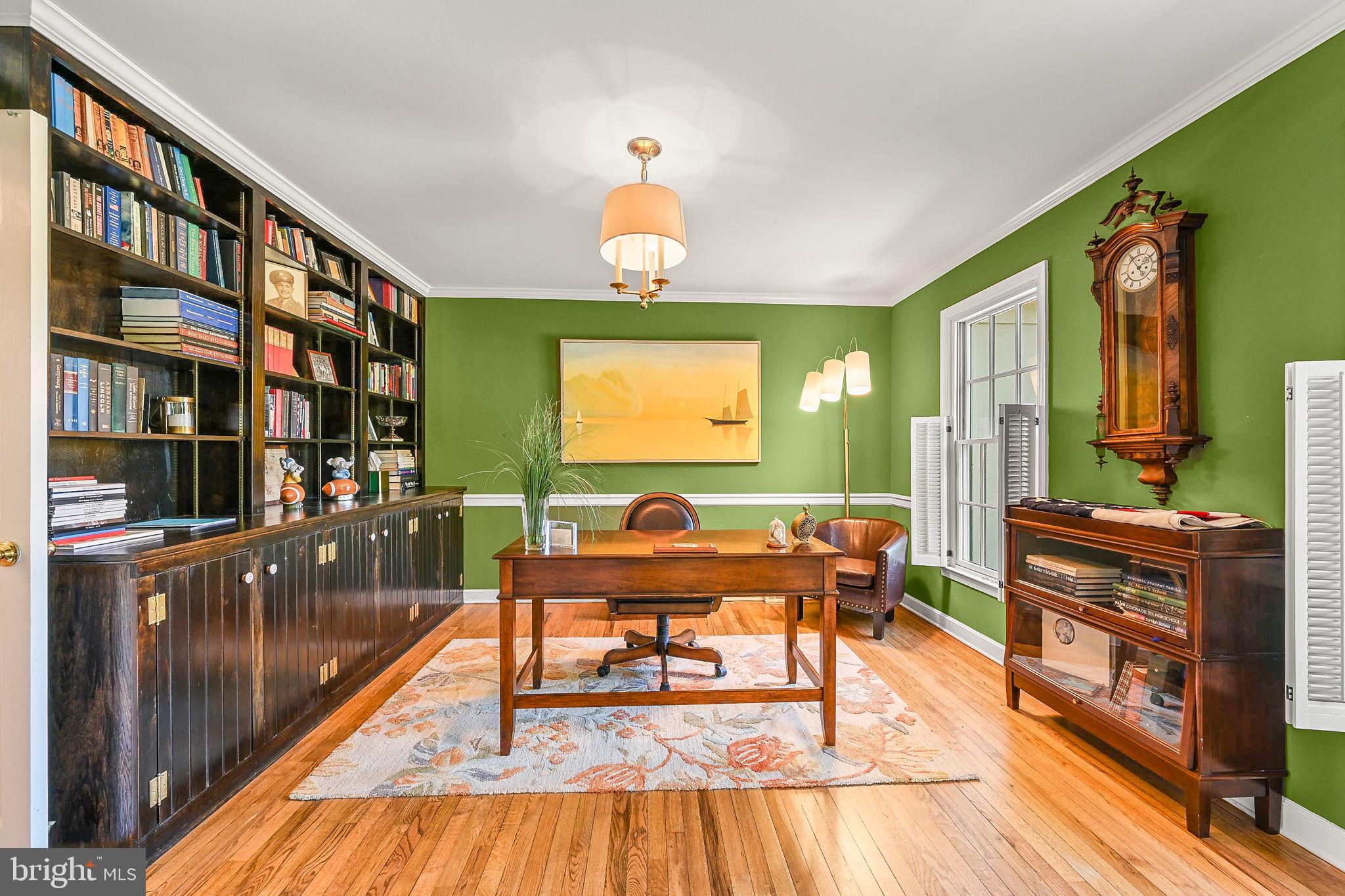 923 Copper Beech Lane Wayne, PA 19087 - Photo 5 of 45 Private main level office with hardwood floors