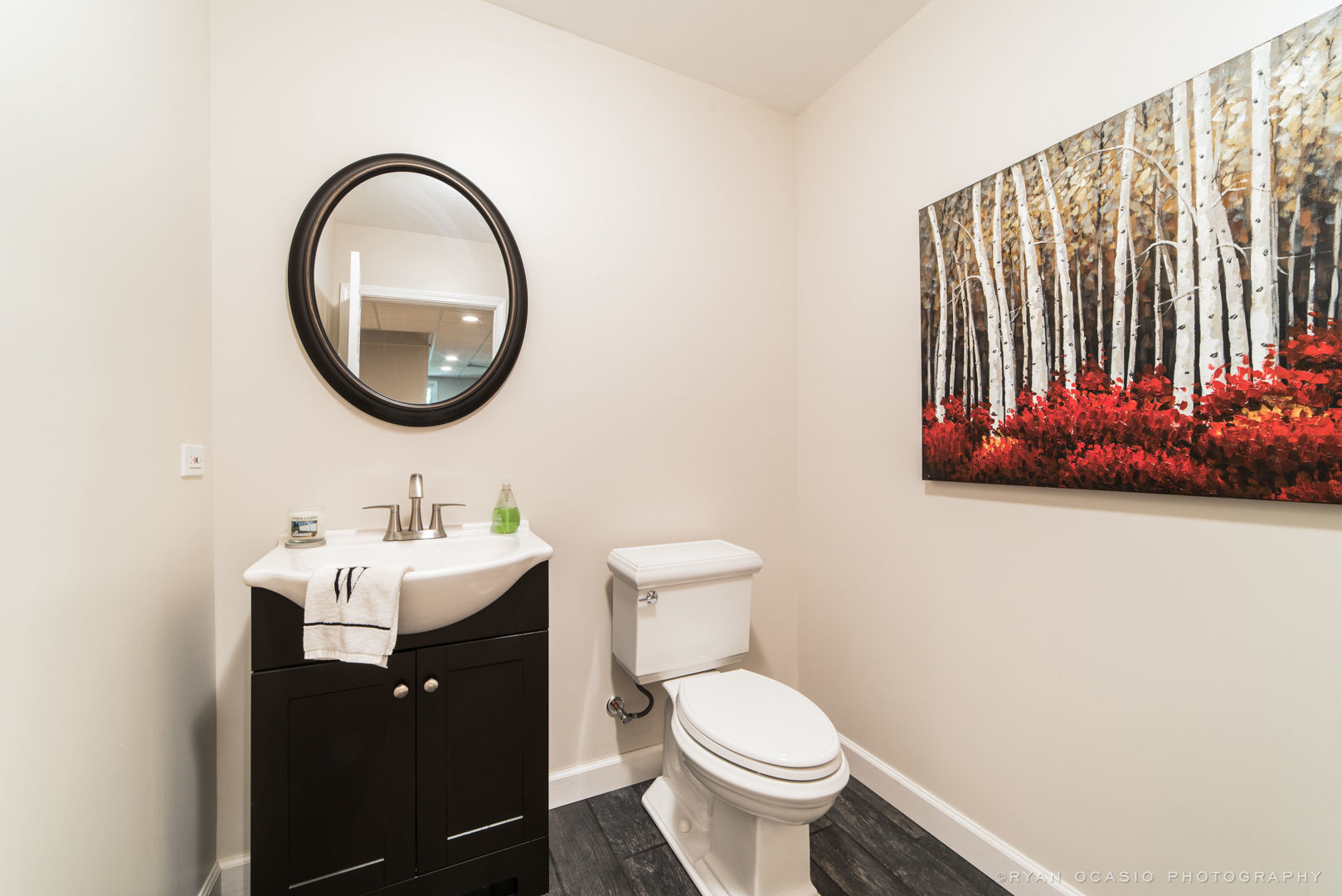 7N607 Stevens Road St. Charles, IL 60175 - Photo 24 of 37 a bathroom with a toilet a sink and a mirror